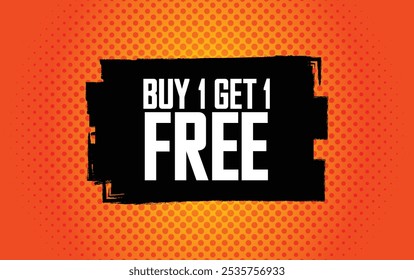 buy one get on free banner
