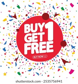 buy one get on free banner