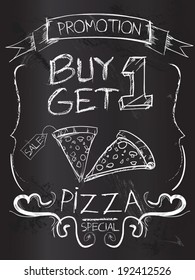 Buy One Get One Pizza On Blackboard