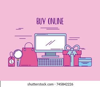 buy online computer price tag gift bank card