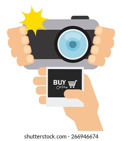 buy online design, vector illustration eps10 graphic 