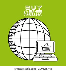 buy online design, vector illustration eps10 graphic 