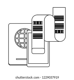 Buy online flight tickets black and white