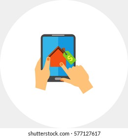 Buy online property icon