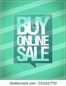 Buy online sale vector web banner design mockup