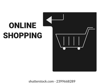 buy online vector illustration flat design