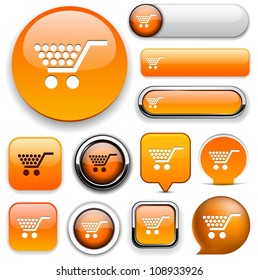 Buy orange design elements for website or app. Vector eps10.