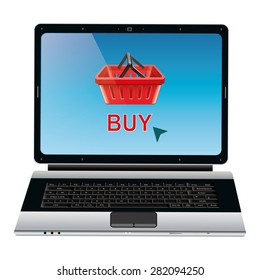 Buy per click vector concept