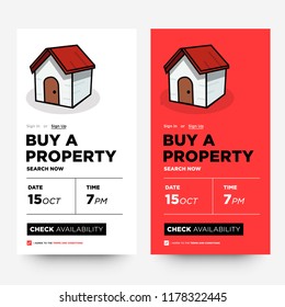 Buy A Property App UX Design for Smart Phone Screens