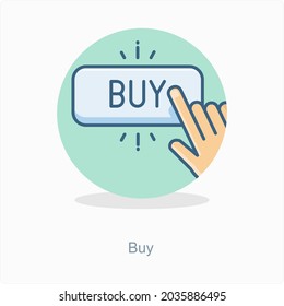 Buy or Purchase Icon Concept