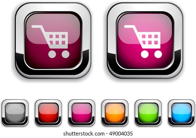 Buy realistic icons. Empty buttons included.