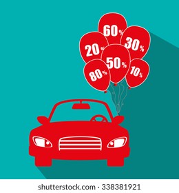 Buy or rent a car business, vector illustration graphic design.