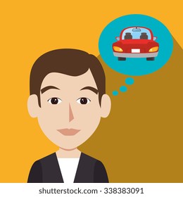 Buy or rent a car business, vector illustration graphic design.