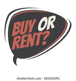 buy or rent retro speech balloon