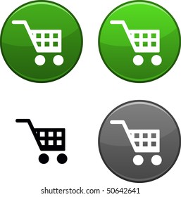 Buy round buttons. Black icon included.