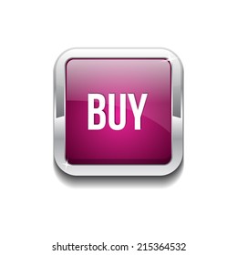Buy Rounded Rectangular Vector Pink Web Icon Button