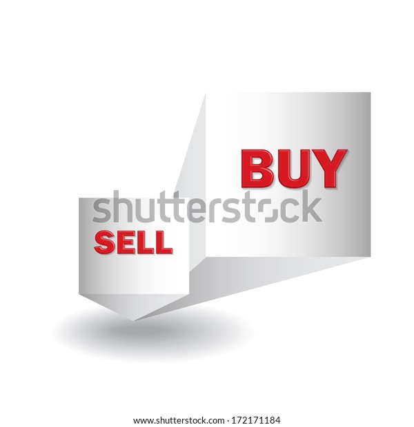 Buy Sell 3d Sign Vector Format Stock Vector (Royalty Free) 172171184