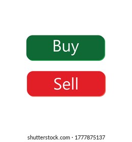 Buy and sell button icon design