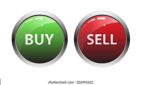 Buy and Sell button vector