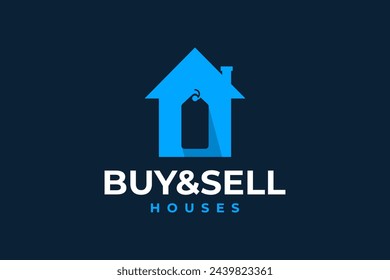 Buy and Sell Houses Vector Logo Design