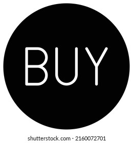 Buy simple icon vector. Flat design. White icon on black circle. White background.ai