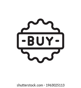 Buy Sticker Vector Outline Icon. Banking and Finance Symbol EPS 10 FIle