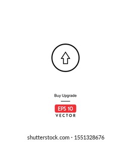 Buy Upgrade Icon. Ecommerce Isolated On White Background. With Line Style. Buy and Sell Icon. EPS10 - Vector