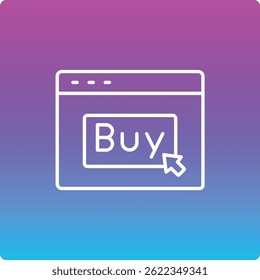 Comprar ícono de Vector. Se puede utilizar para aplicaciones de impresión, móviles y de Web.
