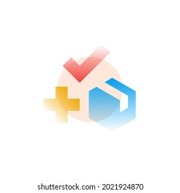Buy. Vector icon in gradient style