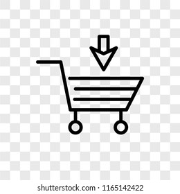 Buy vector icon isolated on transparent background, Buy logo concept