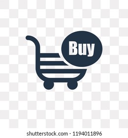 Buy vector icon isolated on transparent background, Buy transparency concept can be used web and mobile