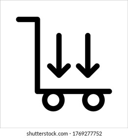 Buy vector icon, online payment symbol on white background