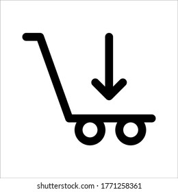 Buy vector icon, online payment symbol on white background