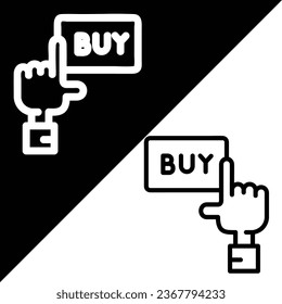 Buy Vector Icon, Outline style icon, from Advertisement icons collection, isolated on Black and white Background.