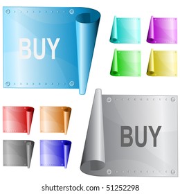 Buy. Vector metal surface.
