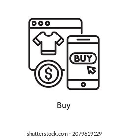 Compra la ilustración de diseño de iconos de contorno vectorial. Símbolo de aplicación web y móvil sobre archivo EPS 10 de fondo blanco