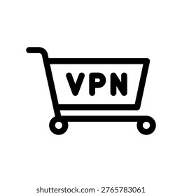 Buy Virtual Private Network VPN Service Outline Sign