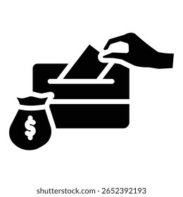 Buy Vote Icon Bold Style For Various Design Purposes