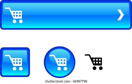 Buy web buttons. Vector illustration.