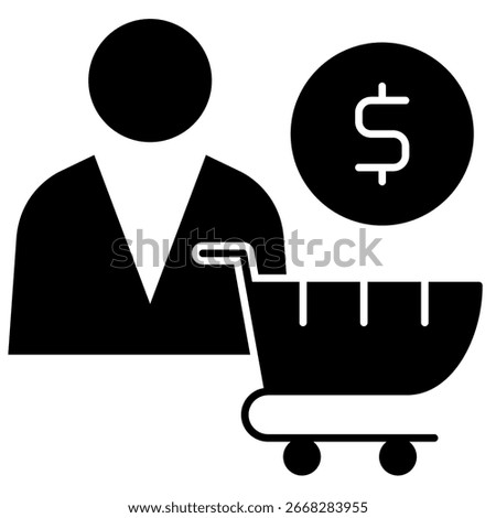 Buyer, E-commerce Buyer Icon symbol