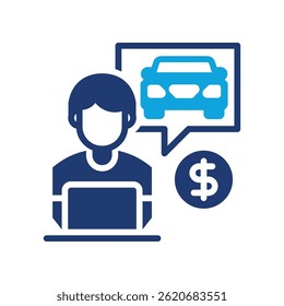 Buyer Icon Mixed Vector Illustration
