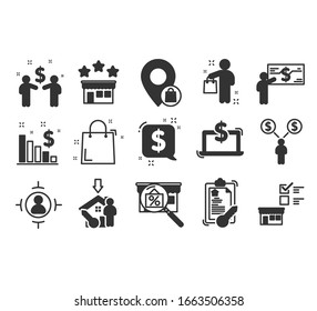 Buyer icons set. Marketing and promotion icons set. 