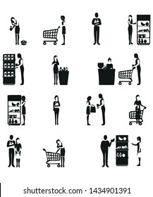 
Buyer Icons vector symbol icon