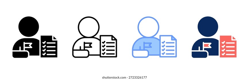 Buyer Marker icon set multiple style collection