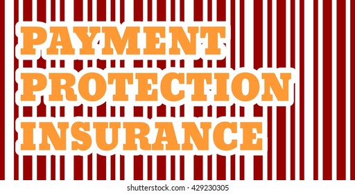 Buyer protection. Internet payments security. Bar code and text. Vector illustration