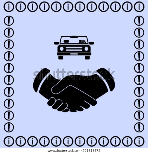 buying a car
icon, contract vector
illustration