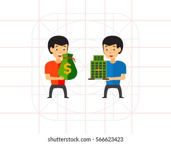 Buying Company Concept Icon