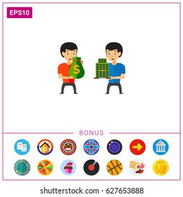 Buying Company Concept Icon