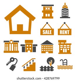 buying home icon set