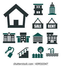 buying home icon set